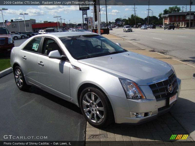 Radiant Silver / Light Titanium/Ebony 2009 Cadillac CTS Sedan