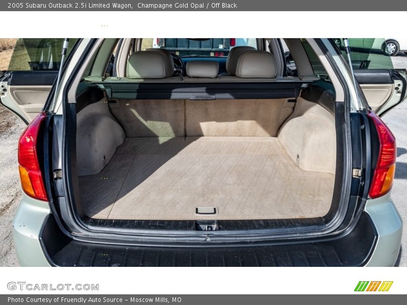 Champagne Gold Opal / Off Black 2005 Subaru Outback 2.5i Limited Wagon