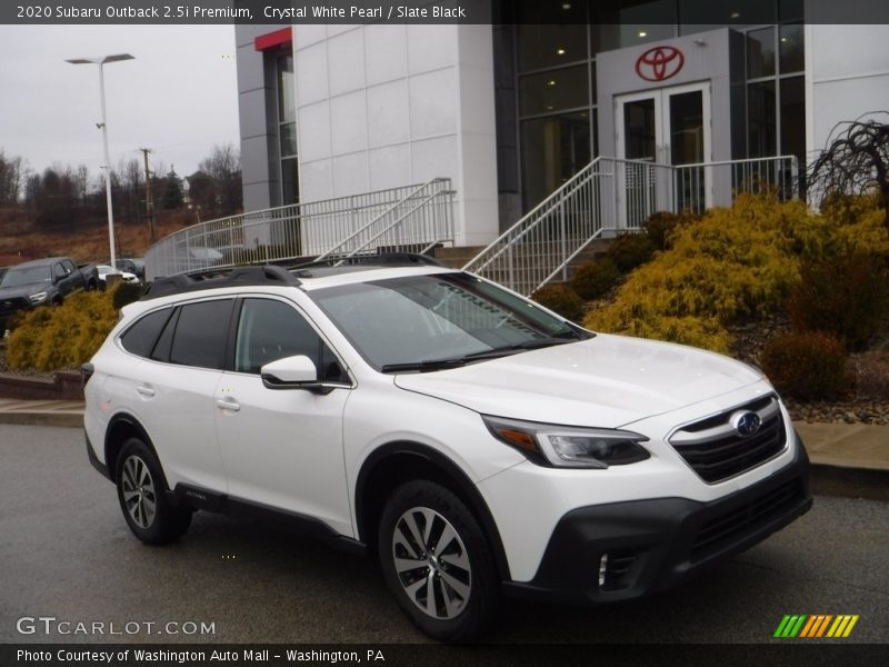 Crystal White Pearl / Slate Black 2020 Subaru Outback 2.5i Premium