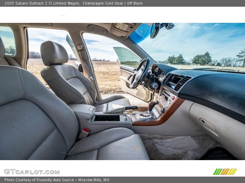 Champagne Gold Opal / Off Black 2005 Subaru Outback 2.5i Limited Wagon