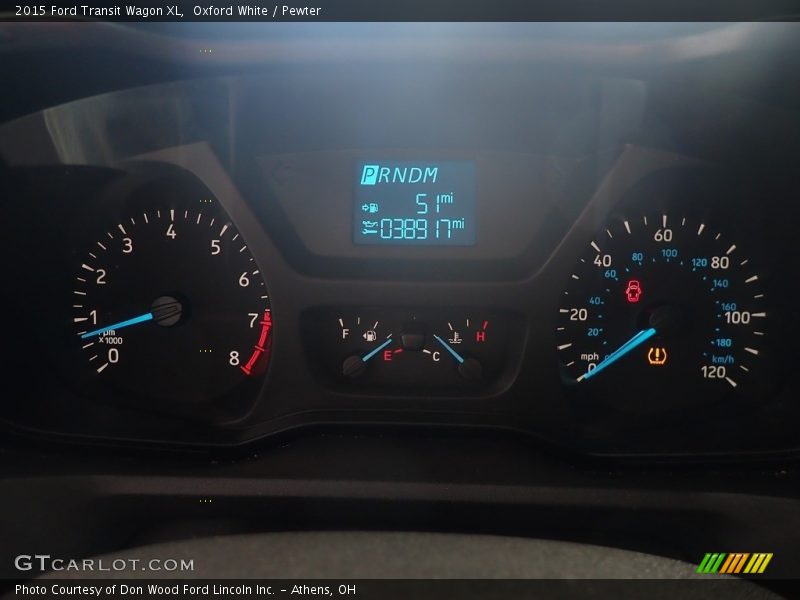 Oxford White / Pewter 2015 Ford Transit Wagon XL
