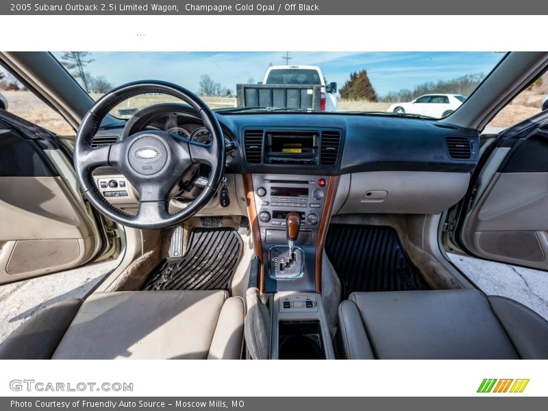 Champagne Gold Opal / Off Black 2005 Subaru Outback 2.5i Limited Wagon