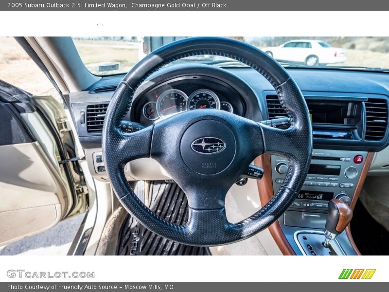 Champagne Gold Opal / Off Black 2005 Subaru Outback 2.5i Limited Wagon