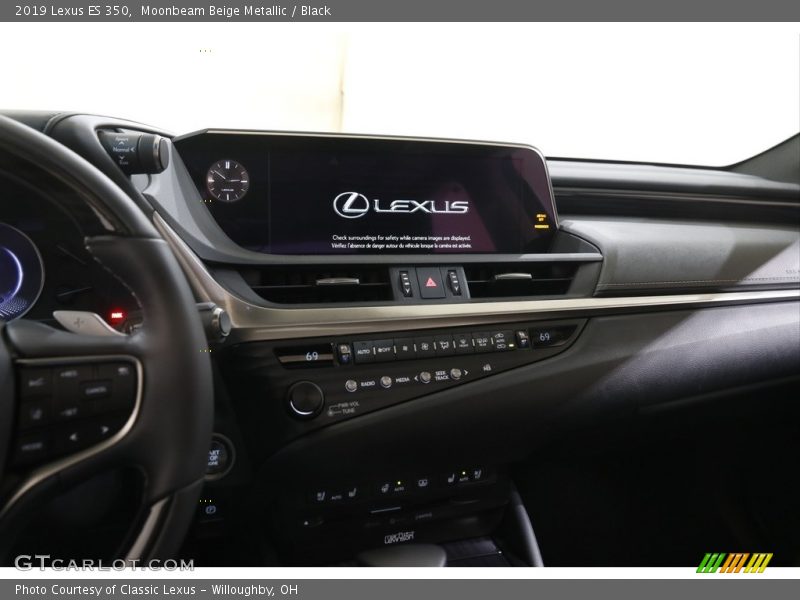 Moonbeam Beige Metallic / Black 2019 Lexus ES 350