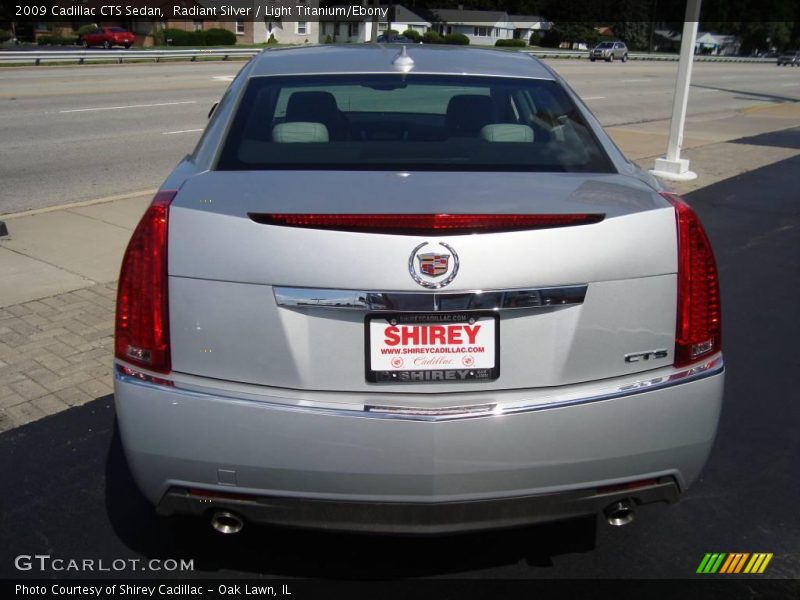 Radiant Silver / Light Titanium/Ebony 2009 Cadillac CTS Sedan