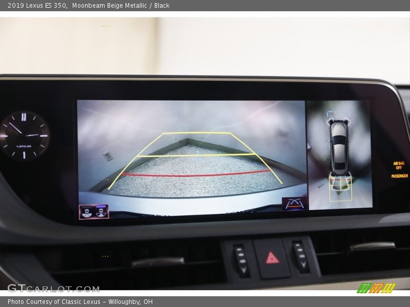 Moonbeam Beige Metallic / Black 2019 Lexus ES 350