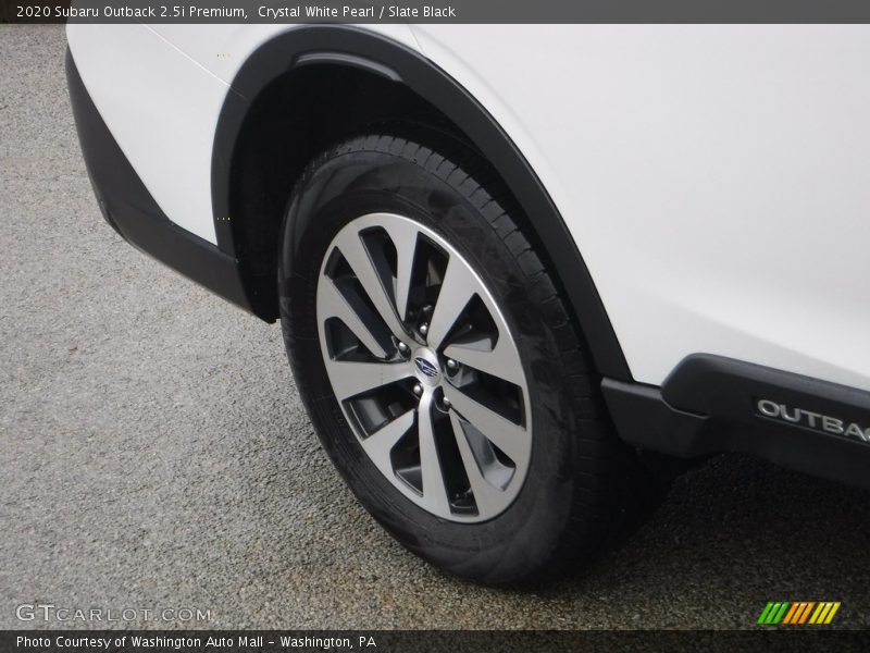 Crystal White Pearl / Slate Black 2020 Subaru Outback 2.5i Premium