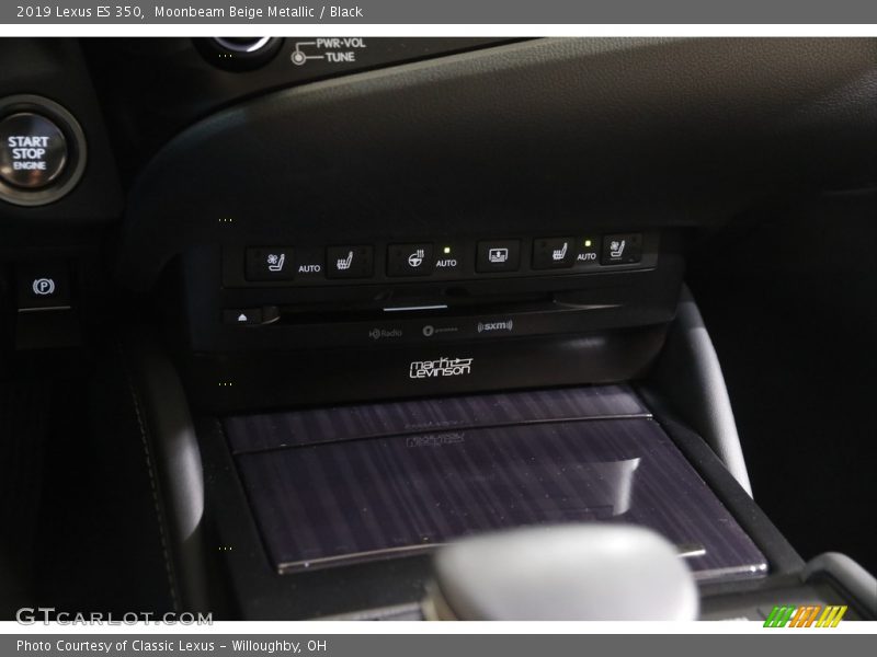 Moonbeam Beige Metallic / Black 2019 Lexus ES 350