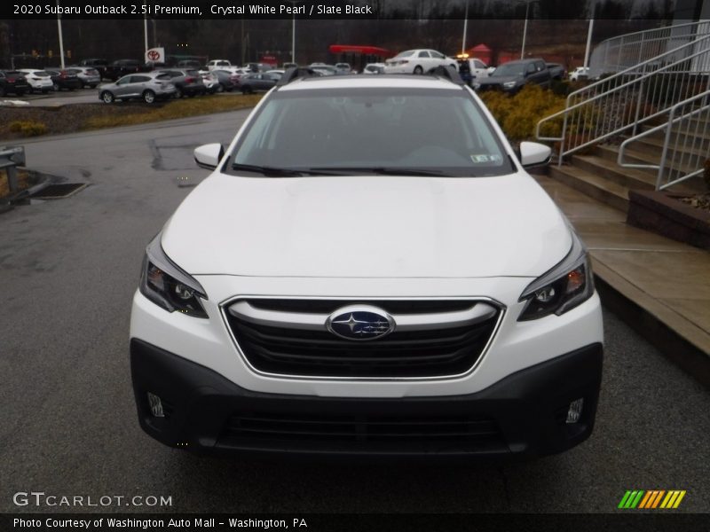 Crystal White Pearl / Slate Black 2020 Subaru Outback 2.5i Premium