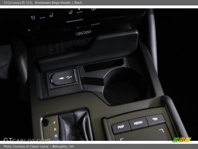 Moonbeam Beige Metallic / Black 2019 Lexus ES 350