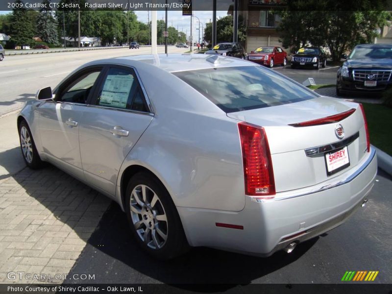 Radiant Silver / Light Titanium/Ebony 2009 Cadillac CTS Sedan