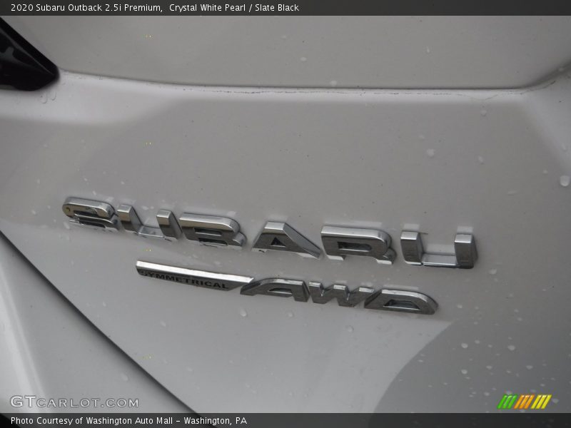 Crystal White Pearl / Slate Black 2020 Subaru Outback 2.5i Premium