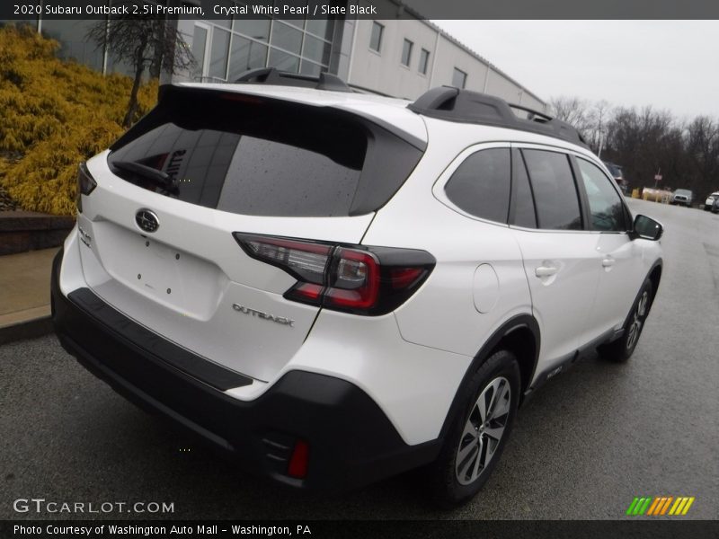 Crystal White Pearl / Slate Black 2020 Subaru Outback 2.5i Premium