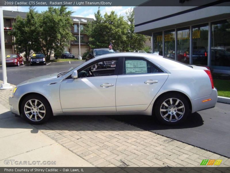 Radiant Silver / Light Titanium/Ebony 2009 Cadillac CTS Sedan