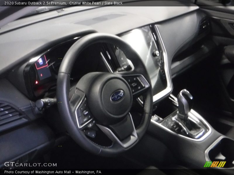 Crystal White Pearl / Slate Black 2020 Subaru Outback 2.5i Premium