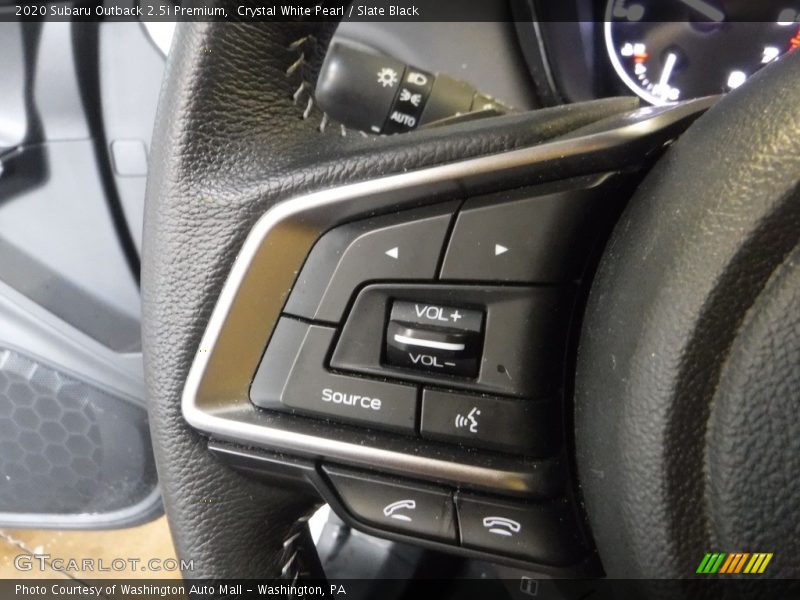 Crystal White Pearl / Slate Black 2020 Subaru Outback 2.5i Premium