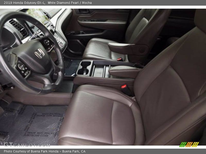White Diamond Pearl / Mocha 2019 Honda Odyssey EX-L