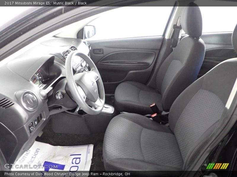 Front Seat of 2017 Mirage ES
