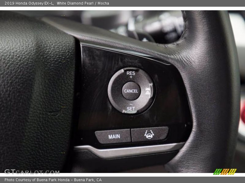 White Diamond Pearl / Mocha 2019 Honda Odyssey EX-L