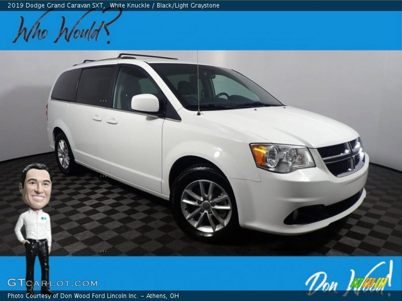 White Knuckle / Black/Light Graystone 2019 Dodge Grand Caravan SXT