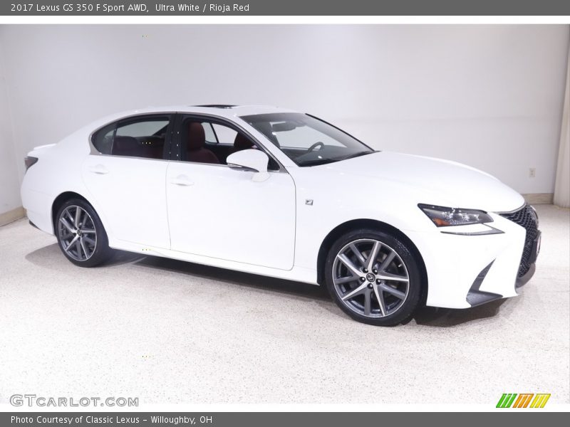 Ultra White / Rioja Red 2017 Lexus GS 350 F Sport AWD
