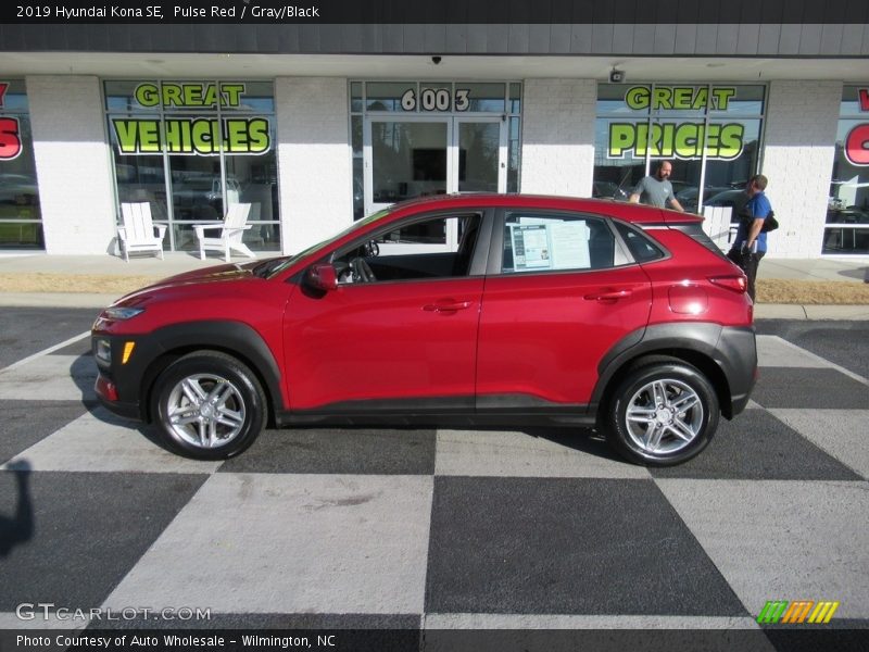 Pulse Red / Gray/Black 2019 Hyundai Kona SE