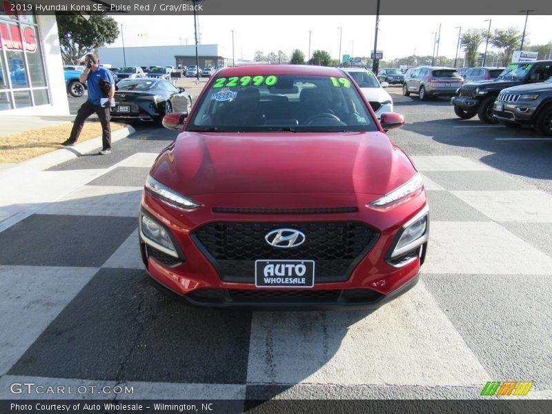 Pulse Red / Gray/Black 2019 Hyundai Kona SE