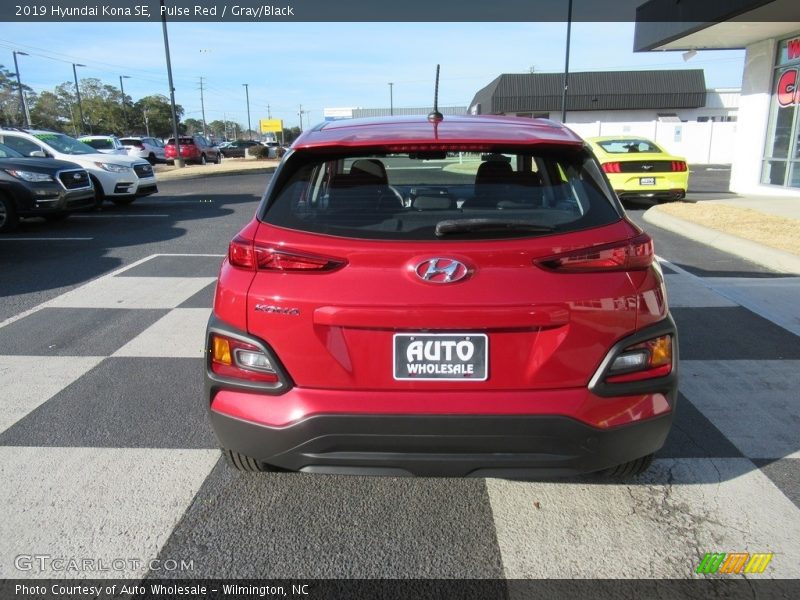 Pulse Red / Gray/Black 2019 Hyundai Kona SE