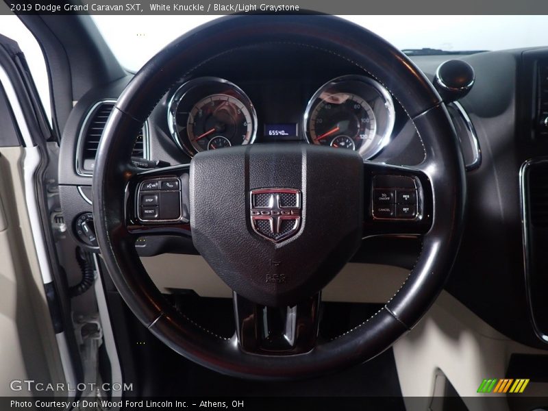 White Knuckle / Black/Light Graystone 2019 Dodge Grand Caravan SXT