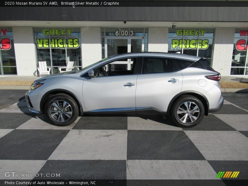 Brilliant Silver Metallic / Graphite 2020 Nissan Murano SV AWD