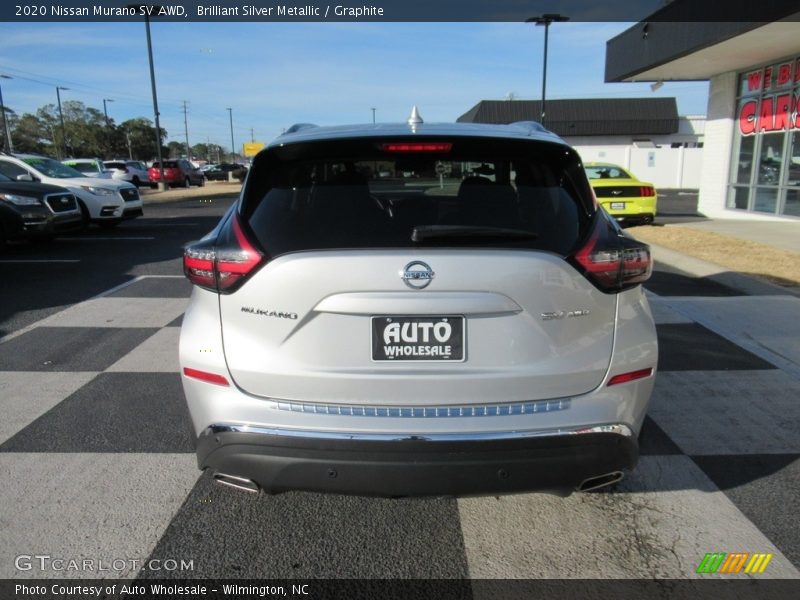 Brilliant Silver Metallic / Graphite 2020 Nissan Murano SV AWD