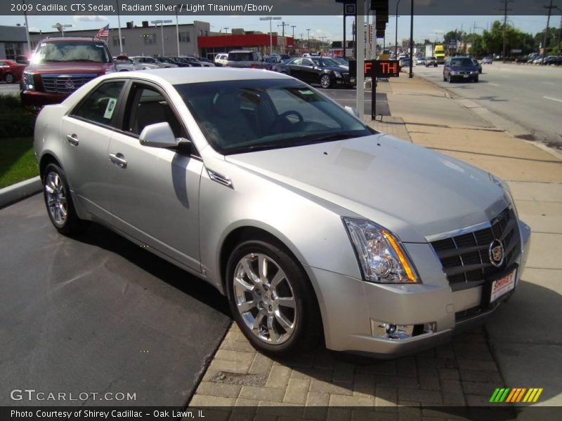 Radiant Silver / Light Titanium/Ebony 2009 Cadillac CTS Sedan