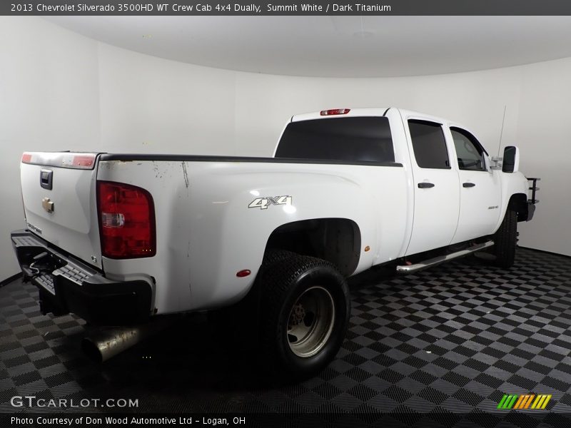 Summit White / Dark Titanium 2013 Chevrolet Silverado 3500HD WT Crew Cab 4x4 Dually