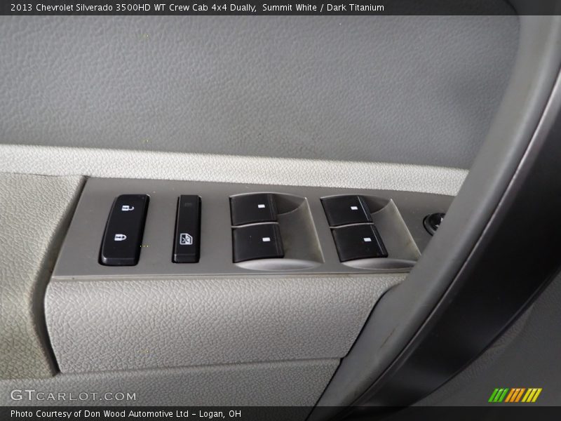 Summit White / Dark Titanium 2013 Chevrolet Silverado 3500HD WT Crew Cab 4x4 Dually