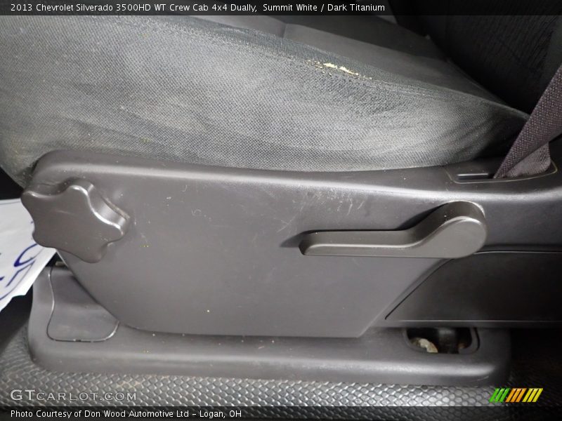 Summit White / Dark Titanium 2013 Chevrolet Silverado 3500HD WT Crew Cab 4x4 Dually