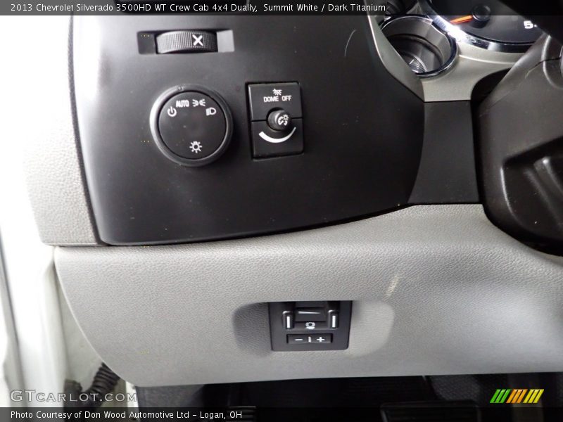 Summit White / Dark Titanium 2013 Chevrolet Silverado 3500HD WT Crew Cab 4x4 Dually