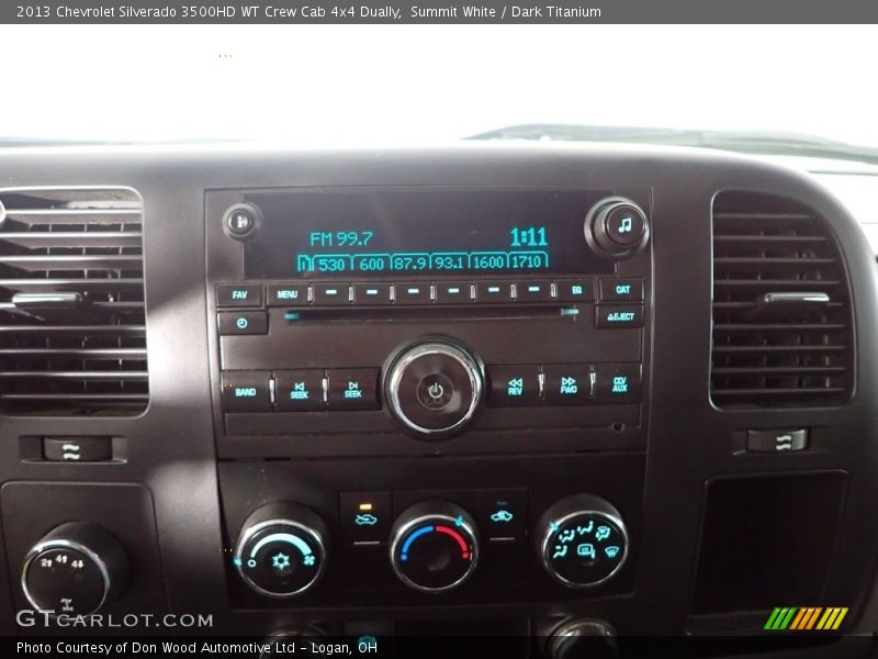 Summit White / Dark Titanium 2013 Chevrolet Silverado 3500HD WT Crew Cab 4x4 Dually