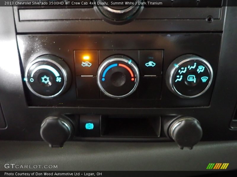 Summit White / Dark Titanium 2013 Chevrolet Silverado 3500HD WT Crew Cab 4x4 Dually