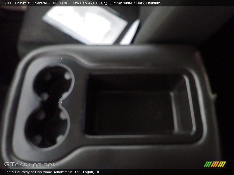 Summit White / Dark Titanium 2013 Chevrolet Silverado 3500HD WT Crew Cab 4x4 Dually