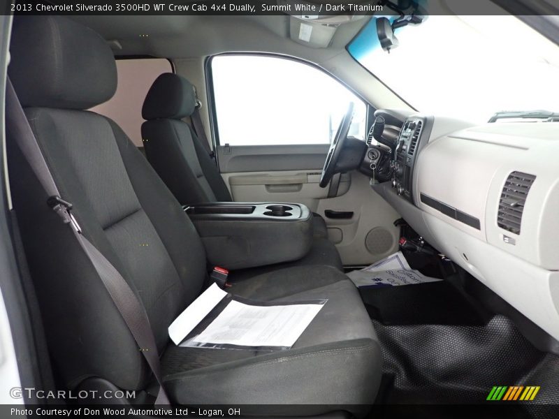Summit White / Dark Titanium 2013 Chevrolet Silverado 3500HD WT Crew Cab 4x4 Dually