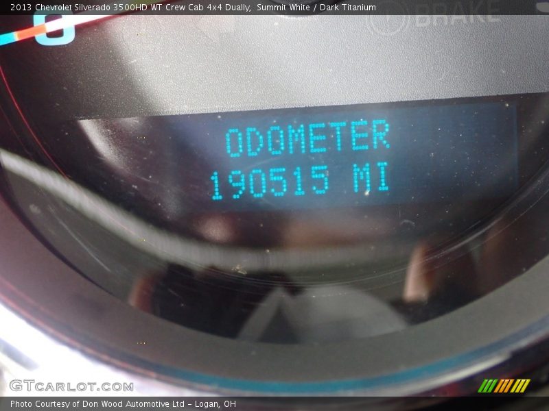 Summit White / Dark Titanium 2013 Chevrolet Silverado 3500HD WT Crew Cab 4x4 Dually