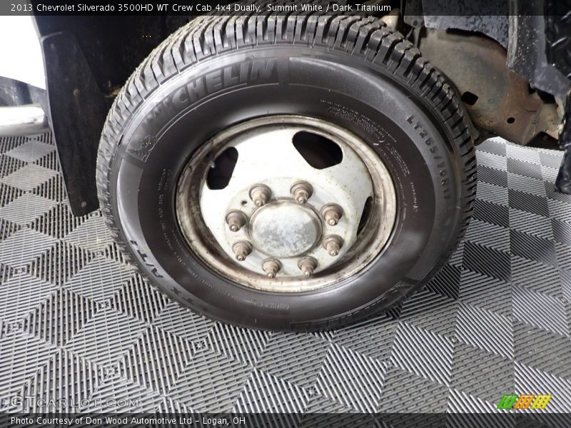 Summit White / Dark Titanium 2013 Chevrolet Silverado 3500HD WT Crew Cab 4x4 Dually