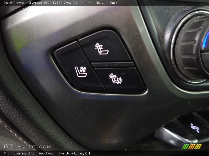 Red Hot / Jet Black 2016 Chevrolet Silverado 3500HD LTZ Crew Cab 4x4