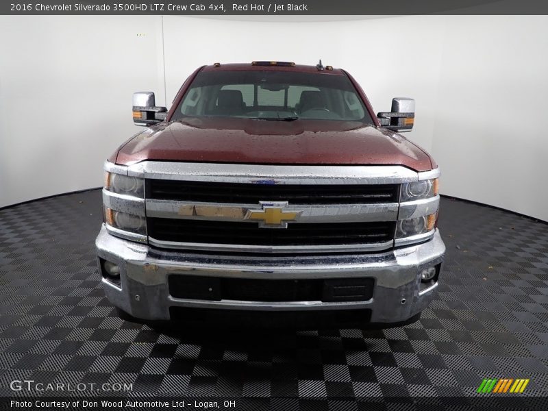 Red Hot / Jet Black 2016 Chevrolet Silverado 3500HD LTZ Crew Cab 4x4