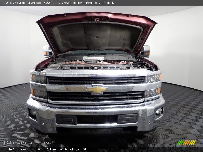 Red Hot / Jet Black 2016 Chevrolet Silverado 3500HD LTZ Crew Cab 4x4