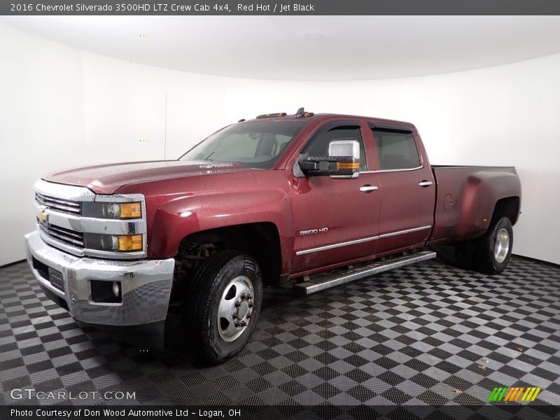 Red Hot / Jet Black 2016 Chevrolet Silverado 3500HD LTZ Crew Cab 4x4