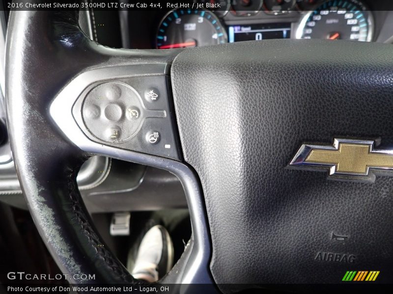 Red Hot / Jet Black 2016 Chevrolet Silverado 3500HD LTZ Crew Cab 4x4