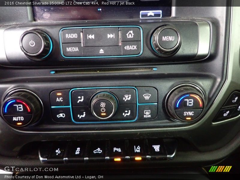 Red Hot / Jet Black 2016 Chevrolet Silverado 3500HD LTZ Crew Cab 4x4