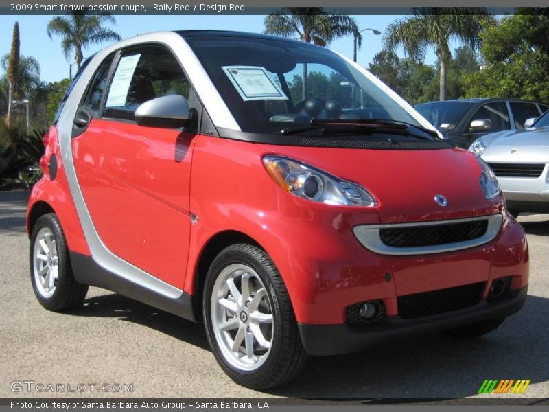 Rally Red / Design Red 2009 Smart fortwo passion coupe