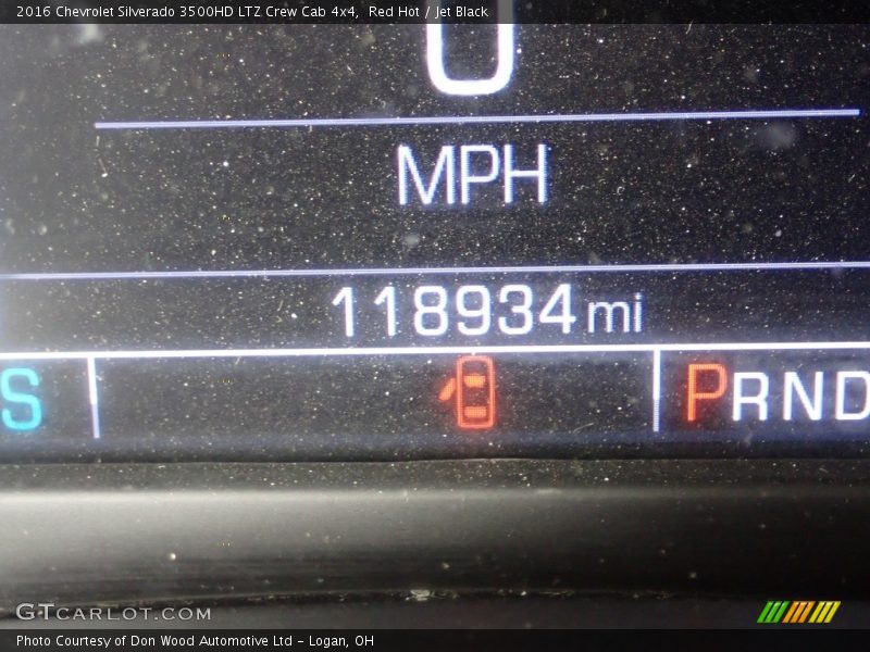 Red Hot / Jet Black 2016 Chevrolet Silverado 3500HD LTZ Crew Cab 4x4